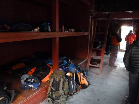 Refúgio de montanhistas no Pico Orizaba, no México